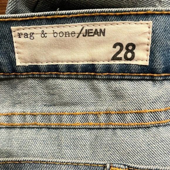 Rag & Bone The Dre Thrasher Boyfriend Light Wash Jeans Size 28 - Picture 2 of 9